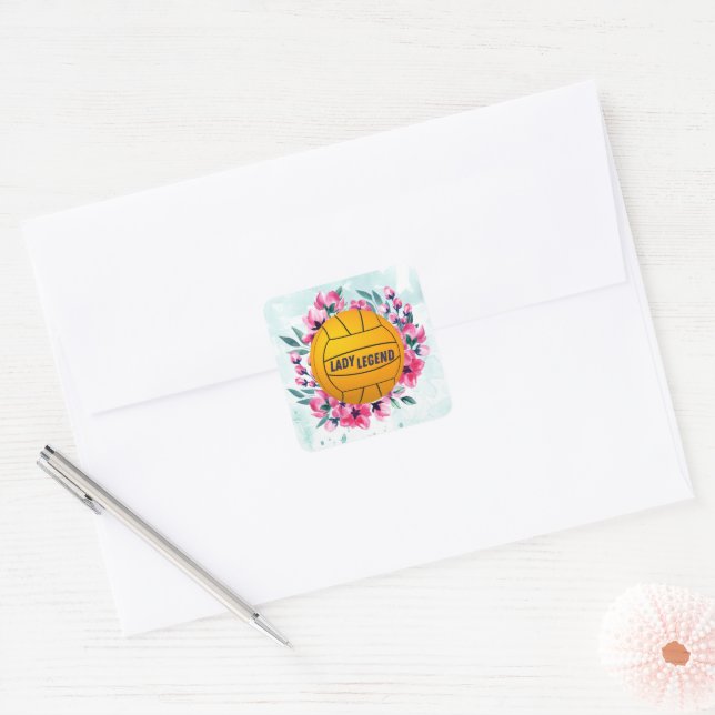 Water Polo Lady Legend Sticker (Envelope)