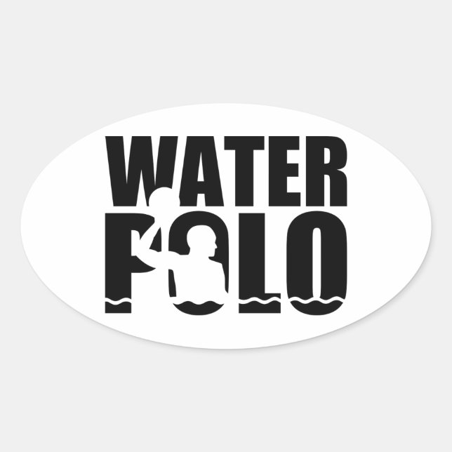 Water polo oval sticker (Front)