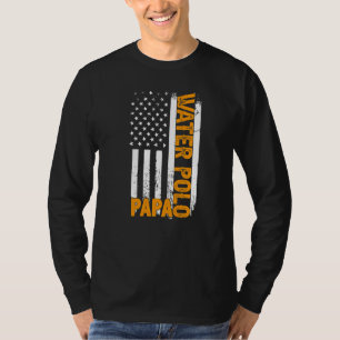 Water Polo Papa American Flag Father's Day Men's