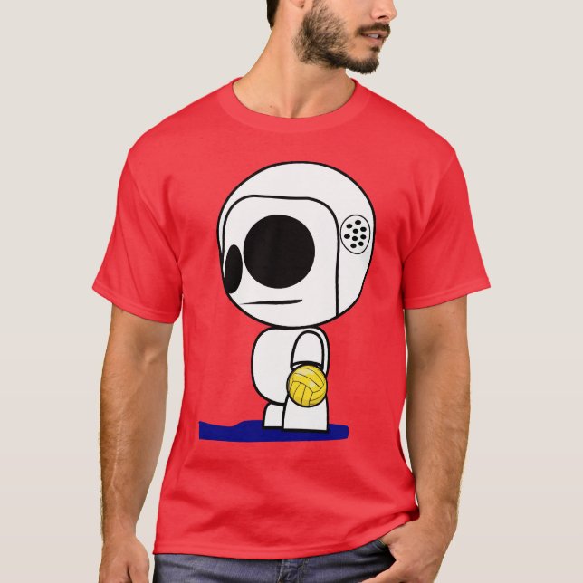 Water Polo Player Cartoon Dude (Front)
