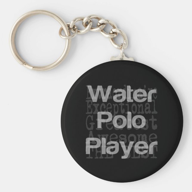 Water Polo Player Extraordinaire Keychain (Front)