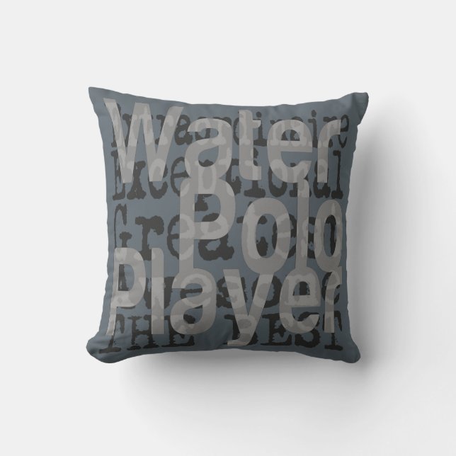 Water Polo Player Extraordinaire Throw Pillow (Front)