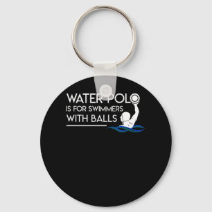 Water Polo Player Is Swimmers With Balls Keychain
