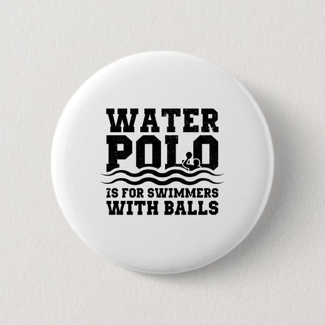 Water Polo Player | Sport Team Trainer Gift 2 Inch Round Button (Front)