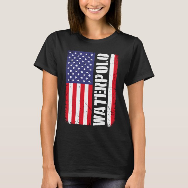 Water Polo Player Underwater Swimming Team Pool US (Front)