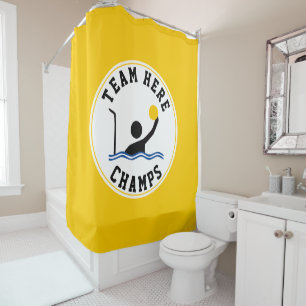 Water polo player yellow and black champs