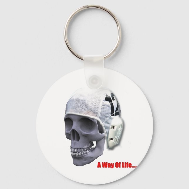 water-polo-skull keychain (Front)
