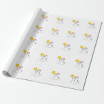 Water Polo Snowman wrapping paper<br><div class="desc">Custom water polo wrapping paper featuring a Snowman playing water polo. Support your athlete.</div>