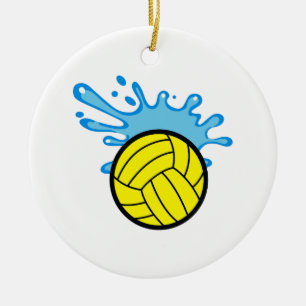 WATER POLO SPLASH CERAMIC ORNAMENT