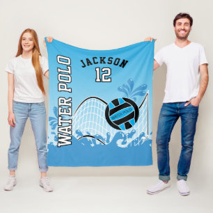Water Polo 🤽🏼‍♀️ Sport - Blue Ball Fleece Blanket