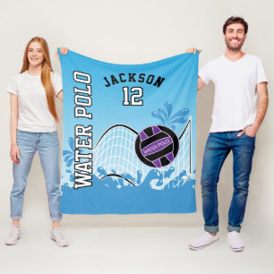 Water Polo 🤽🏼♀️ Sport - Purple Ball Fleece Blanket