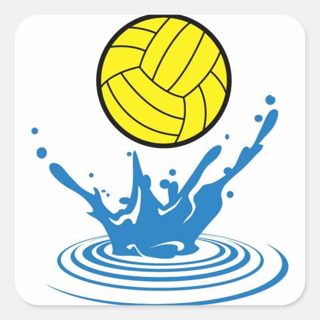 Water Polo Square Sticker (Front)