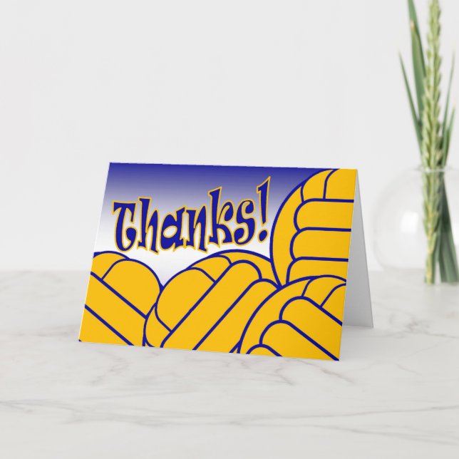 Water Polo - Thank You! You Card (Front)