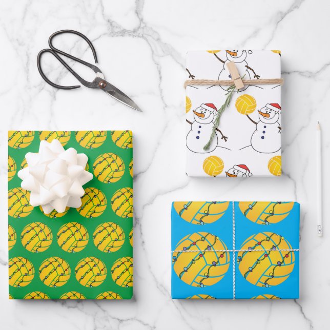 Water Polo Thème Vacances Papier d'enveloppement (Recto)