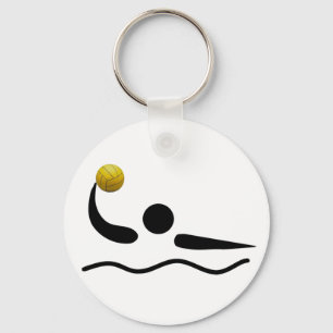 Water Polo Universal Sport Symbol Keychain