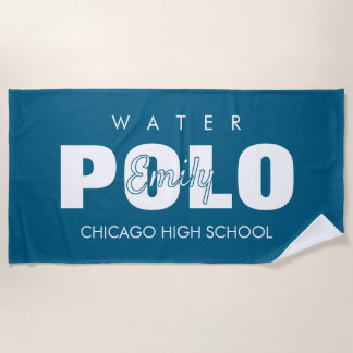 Water Polo, Water Polo Team Pool, Gift For Players Beach Towel