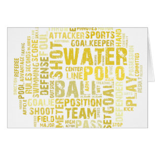 Water Polo Word Cloud Products