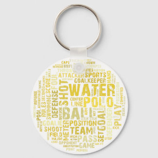 Water Polo Word Cloud Products Keychain