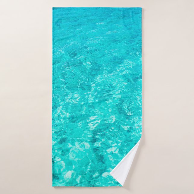 Water pool turquoise background bath towel (Bath Towel)