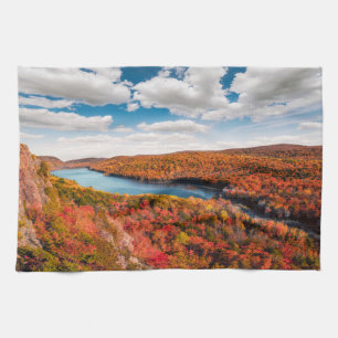 Water   Porcupine Mountains Michigan Kitchen Towel