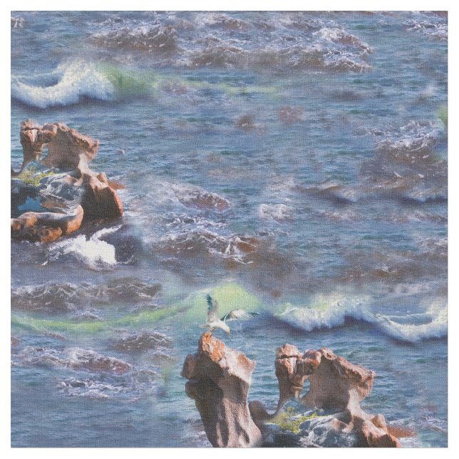 Water Power background repeat Fabric (Close Up)