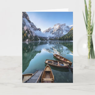 Water   Pragser Wildsee Dolomites Italy Card