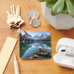 Water Pragser Wildsee Dolomites Italy Keychain