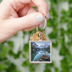 Water Pragser Wildsee Dolomites Italy Keychain