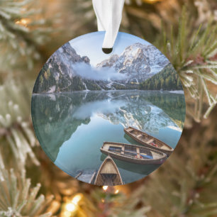 Water   Pragser Wildsee Dolomites Italy Ornament