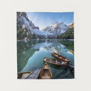 Water   Pragser Wildsee Dolomites Italy Tapestry