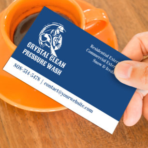 Water Pressure Wash Business Card