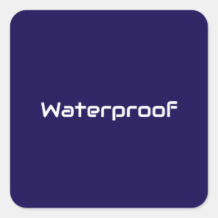 Water Proof Blue White Label Splash Free Package