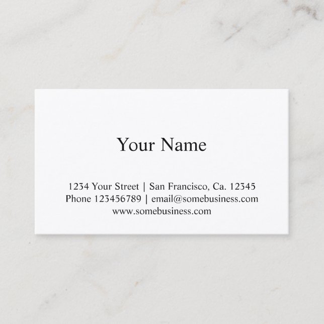 Water proof business card template (Front)