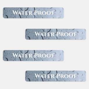 Water Proof Splash Free Drops Custom Package Label