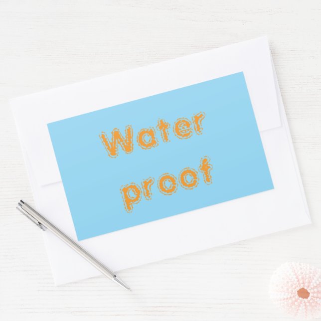 Water Proof Splash Free Package Bue Orange 2025 Sticker (Envelope)