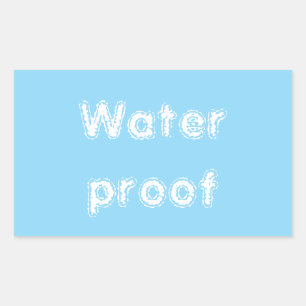 Water Proof Splash Free Package Bue White 2025 Sticker
