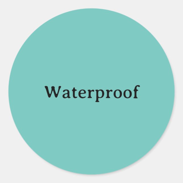 Water Prosph Forfait Gratuit Étiquette Turquoise B (Devant)