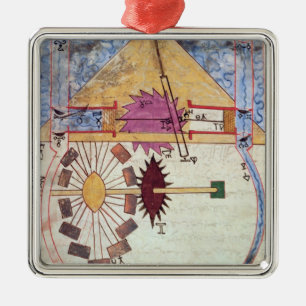 Water Pump, from 'Book of Knowledge of Ingenious Metal Ornament