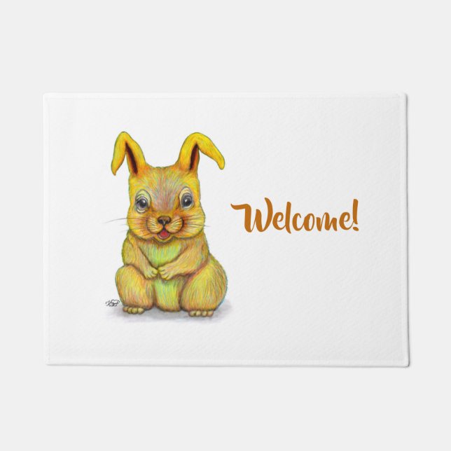 Water Rabbit Doormat (Front)