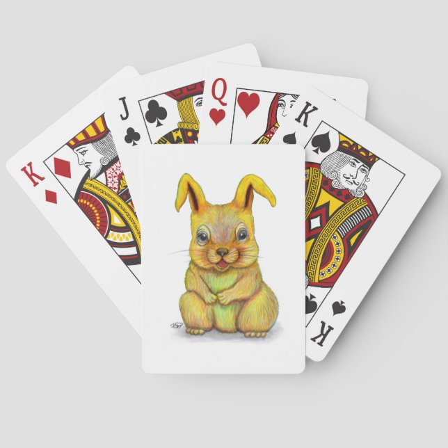 Water Rabbit Playing Cards (Back)