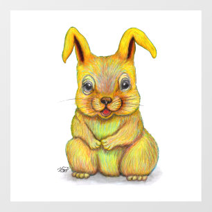 Water Rabbit Window Cling
