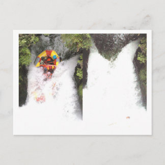 water rafting postcard