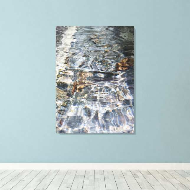 water reflection canvas print (Insitu(Wood Floor))