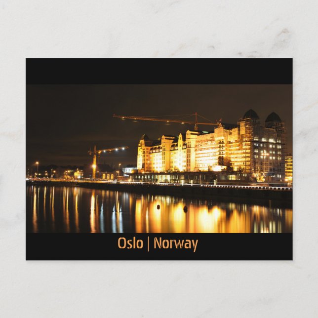 Water reflections in Oslo, Norway Postcard (Front)