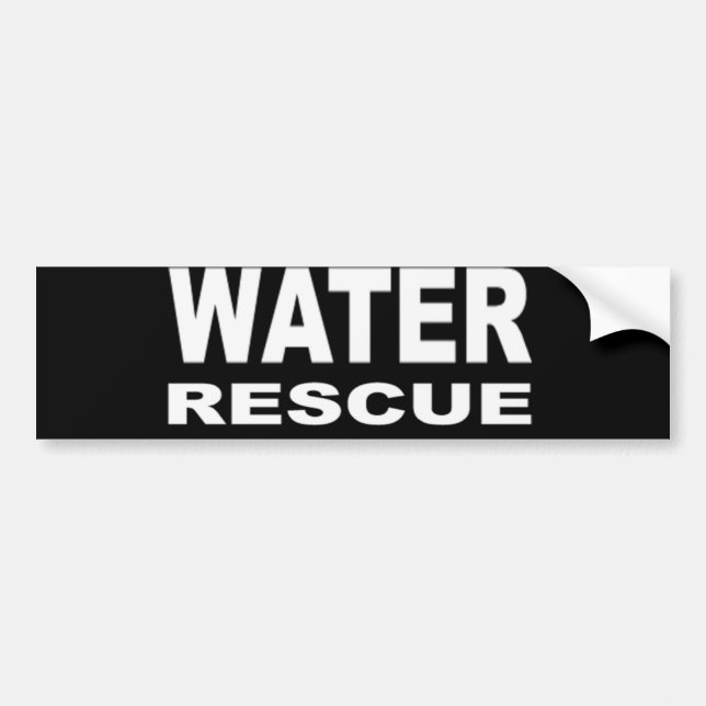 Water Rescue Bumper Sticker (Front)