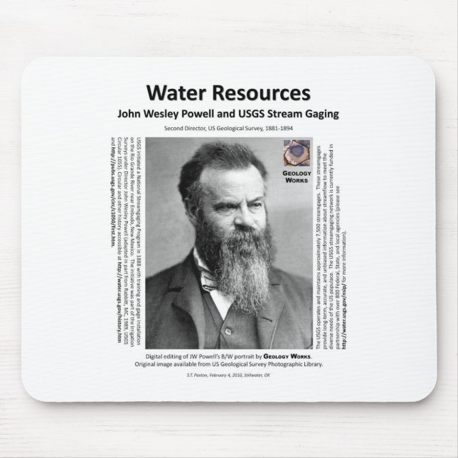 Water Resources II - John Wesley Powell Mouse Pad (Front)