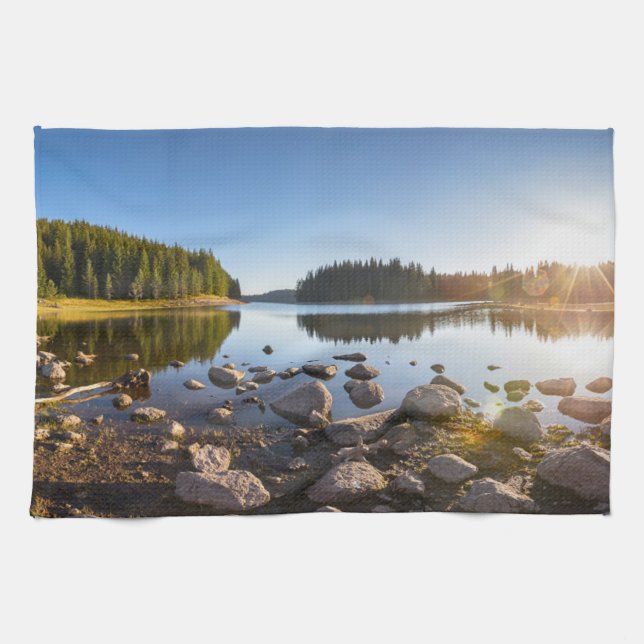 Water | Rhodope Mountains, Bulgaria Kitchen Towel (Horizontal)