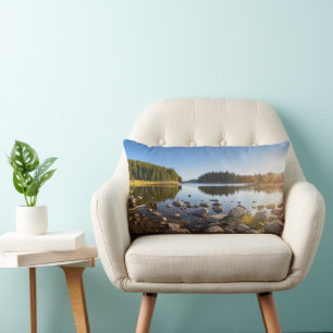 Water   Rhodope Mountains, Bulgaria Lumbar Pillow