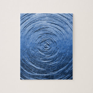 Water Ripple Blue Jigsaw Puzzle