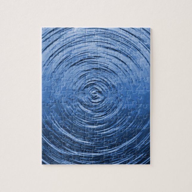 Water Ripple Blue Jigsaw Puzzle (Vertical)